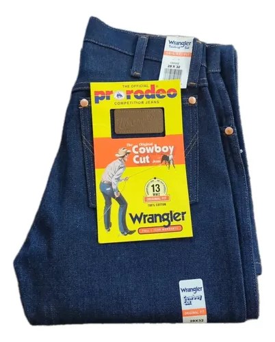 Jeans Wrangler - 13mwz Original Fit Rigid Cowboy Cut Azul 34 - 5