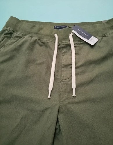 Pantalon Con Cordon Tommy Hilfiger Talle 2xl Original Verde Oliva 2xl - 7