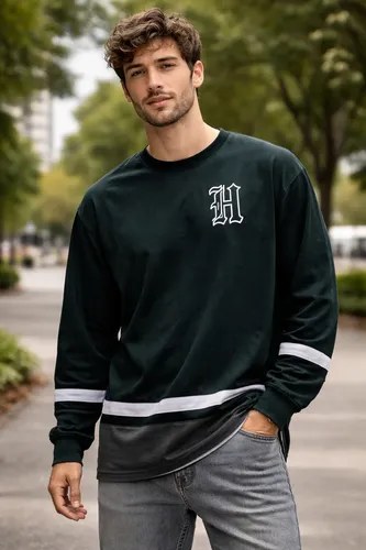 Remera Hollister Talle Xxl Manga Larga Nueva Y Original Negro Xxl Estampa Localizada