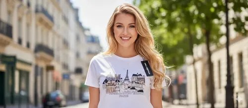 Remera Karl Lagerfeld Talle L De Mujer Original Blanco L Estampa Localizada