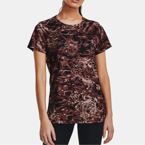 Remera Under Armour Talle S De Mujer Original Beige S Estampa Localizada