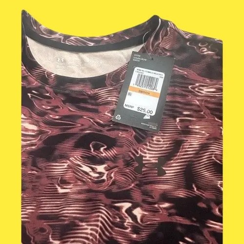 Remera Under Armour Talle S De Mujer Original Beige S Estampa Localizada - 3