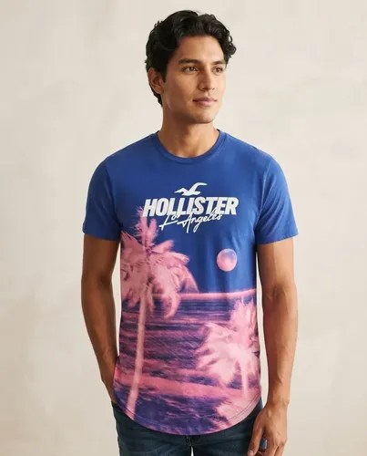 Remeras Hollister Talle S Hombre Original Azul S