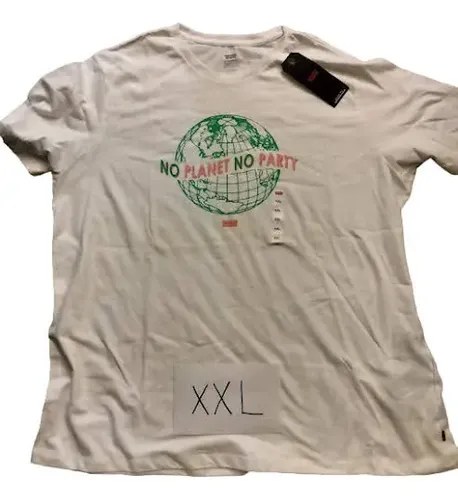 Remeras Levis Talle Xxl Hombre Originales Negro-blanco-gris Xxl Estampa Localizada