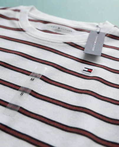 Remeras Tommy Hilfiger Talle M De Mujer Originales Gris M Estampa Localizada - 7