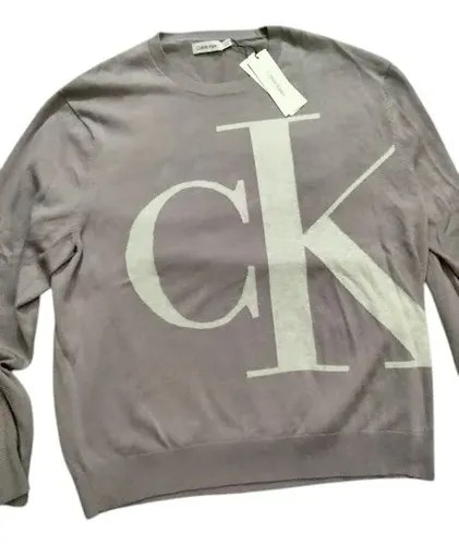 Sweater Calvin Klein Talle Xxl Hombre Lila Claro 2xl - 2