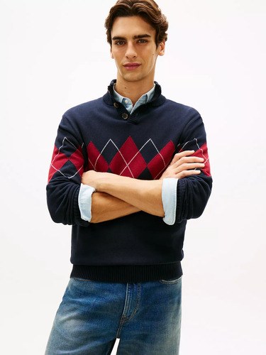 Sweater Tommy Hilfiger Talle S Hombre Azul S - 4