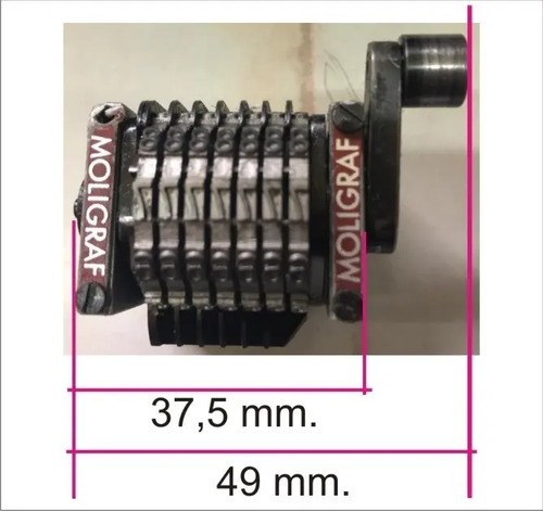 Numeradora Para Offset De 6 Dígitos - Horizontal