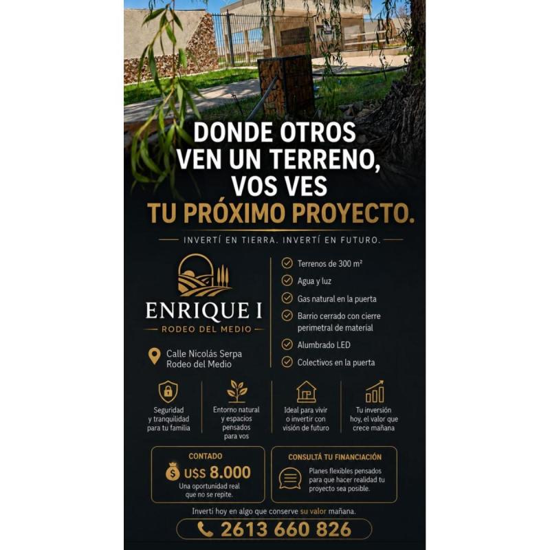 Terrenos en venta en ENRIQUE I