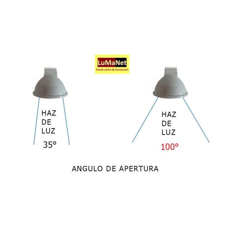 Lampara Led Dicroica Difusa Candil 7w Gu10 Luz Cálida o Fría - 7