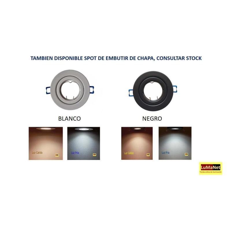 Lampara Led Dicroica Difusa Candil 7w Gu10 Luz Cálida o Fría - 9