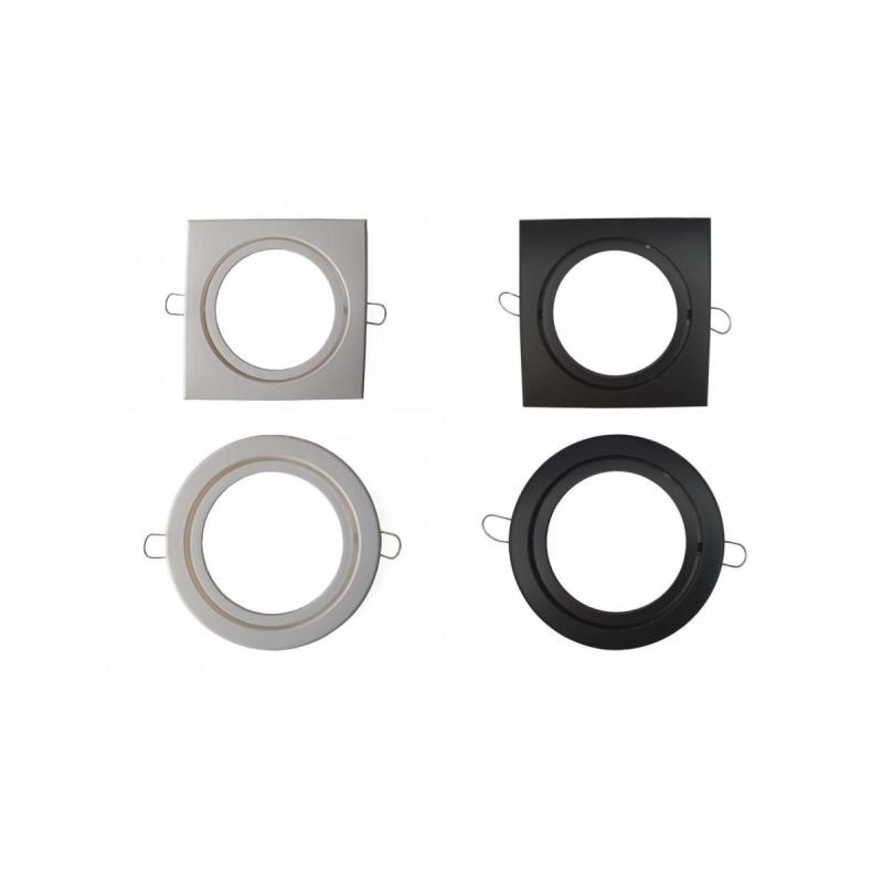 Spot De Embutir De Pvc Para Dicroica Ar111 Blanco o Negro