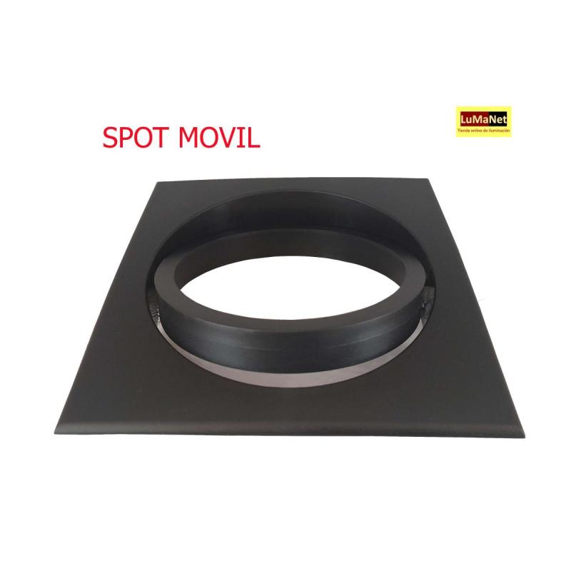 Spot De Embutir De Pvc Para Dicroica Ar111 Blanco o Negro - 4