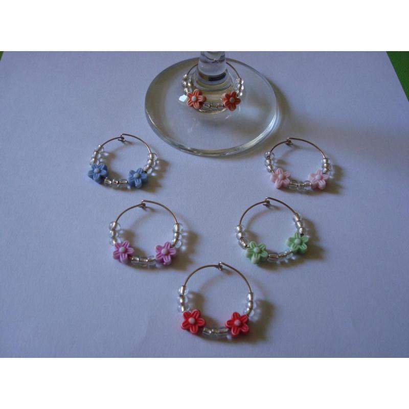 Identificadores de Copas Artesanales para Fiestas y Eventos X 6 - 12