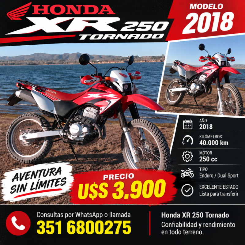 Honda Tornado 2018 XR 250