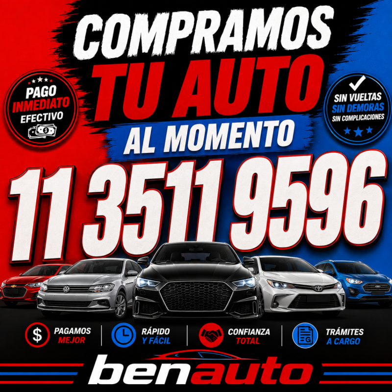 Compramos tu auto AL MOMENTO 2027