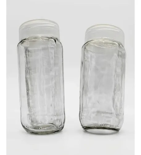 12 Frasco De Vidrio Con Tapa 170 Ml 18 Cm X 7 Cm Agua