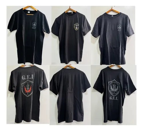 3 Remeras Negras Trabajo Spf Grupo Gei T Xl +2 De Regalo Negro Spf Xl Bordado