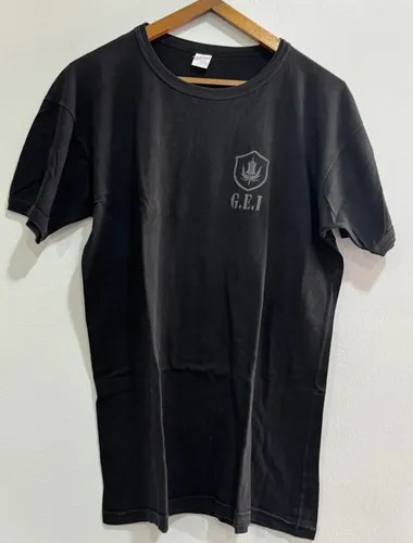 3 Remeras Negras Trabajo Spf Grupo Gei T Xl +2 De Regalo Negro Spf Xl Bordado - 2