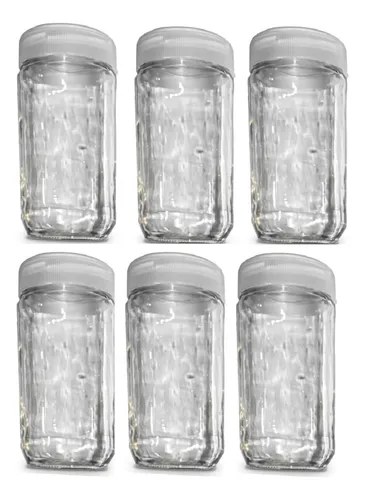 6 Frasco De Vidrio Con Tapa 170 Ml 18 Cm X 7 Cm Agua - 2