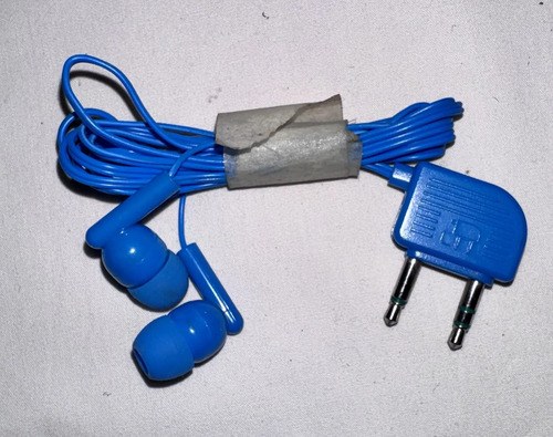 Auriculares Genéricos Doble 3.5mm - 1 Par Se Dobla Una Azul - 5