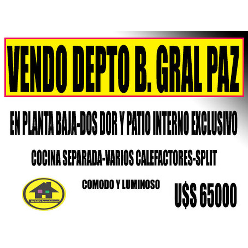 VENDO DEPTO DE DOS DOR EN B