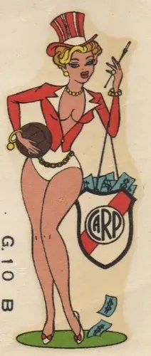 Calcomanía Chica Millonaria Club Atlético River Plate