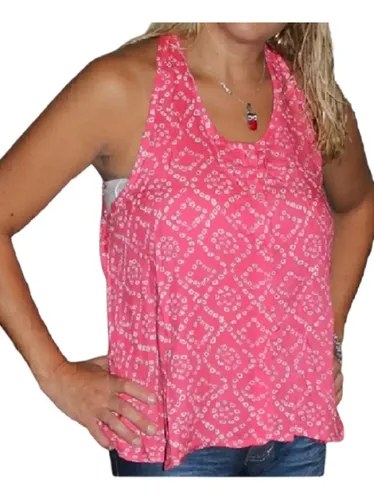 Blusa Mujer Rosa Indian Style T3 Acampanada Algodon Rosa-blanco M