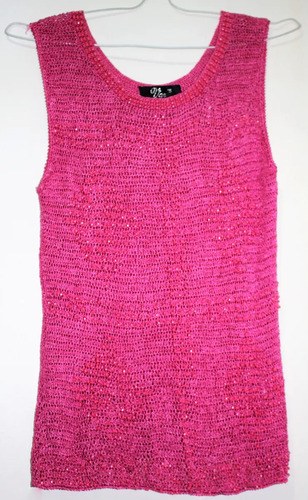 Blusa Vars Tejida Rosa T-m Hombro 37 Largo 62 Busto 42 Rosa Oscuro M - 3
