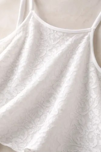 Blusa Blanco Tiza T 2 Con Encaje Excelente P 85 A 95 Busto Blanco M - 4