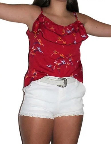 Blusa Bordo Urko Estmpada T M Largo 54 Cm Busto 45 Sisa 26 Bordó 1 - 2