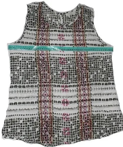 Blusa Indian Style T _ M Algodon Verde Claro M - 6