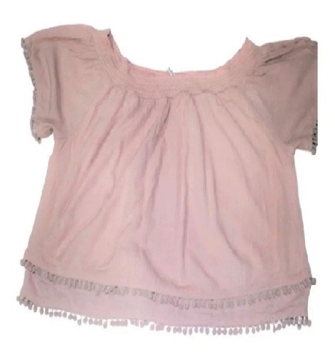 Blusa Sybila -falabella T L - Holgada Mujer Rosa -algodón Rosa Claro M - 4