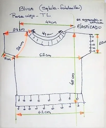 Blusa Sybila -falabella T L - Holgada Mujer Rosa -algodón Rosa Claro M - 6
