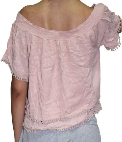 Blusa Sybila -falabella T L - Holgada Mujer Rosa -algodón Rosa Claro M - 9