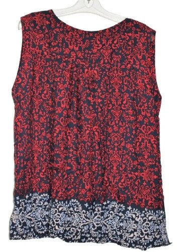 Blusa T 3 Cuesta Blanca Bordo Y Azul Estilo Indu 100% Visco Bordó 3 - 4