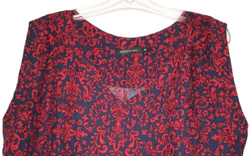 Blusa T 3 Cuesta Blanca Bordo Y Azul Estilo Indu 100% Visco Bordó 3 - 7