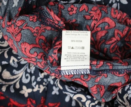 Blusa T 3 Cuesta Blanca Bordo Y Azul Estilo Indu 100% Visco Bordó 3 - 8