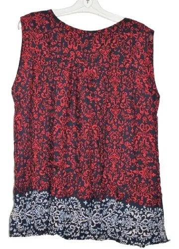 Blusa T 3 Cuesta Blanca Bordo Y Azul Estilo Indu 100% Visco Bordó 3 - 9