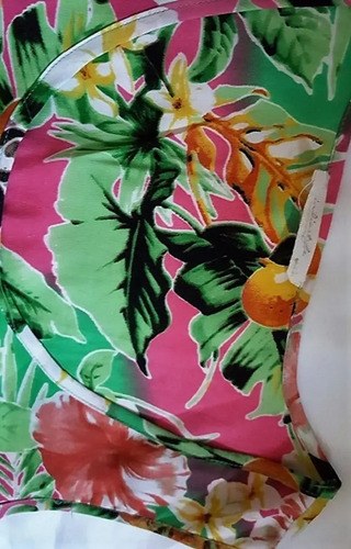 Blusa Vestir Gasa T-m Ndian Style Mujer Sin Manga Floreada Verde Floreada M - 7