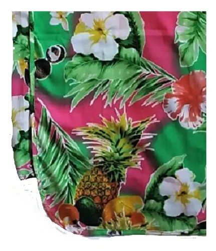 Blusa Vestir Gasa T-m Ndian Style Mujer Sin Manga Floreada Verde Floreada M - 10
