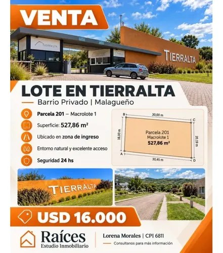 Venta De Lote | Tierralta Comarca Serranamalagueño A Minutos De V