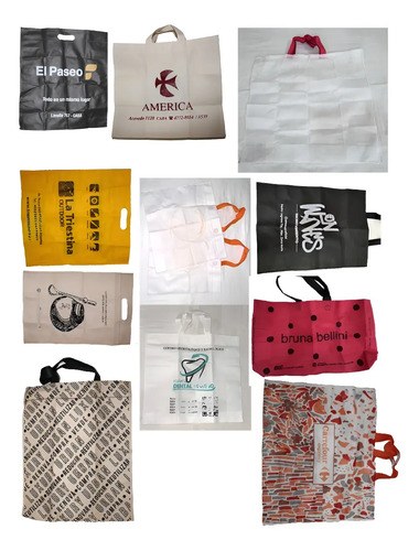 Bolsas Friselina X 6 Ecologicas 45x40 Aprox Varios Modelo Blanco Estándar