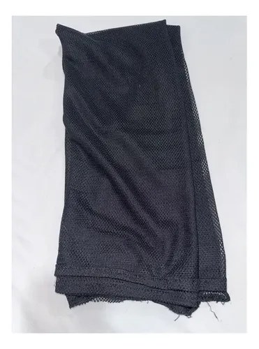 Bufanda Pashmina Negra De Red 85 Cm X 1,60 M Tactica Spf Negro Liso L - 2