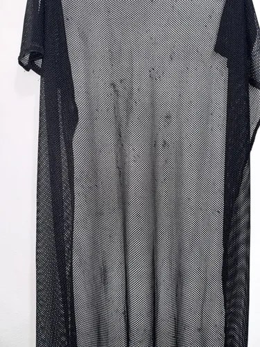 Bufanda Pashmina Negra De Red 85 Cm X 1,60 M Tactica Spf Negro Liso L - 3