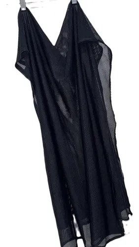 Bufanda Pashmina Negra De Red 85 Cm X 1,60 M Tactica Spf Negro Liso L - 4