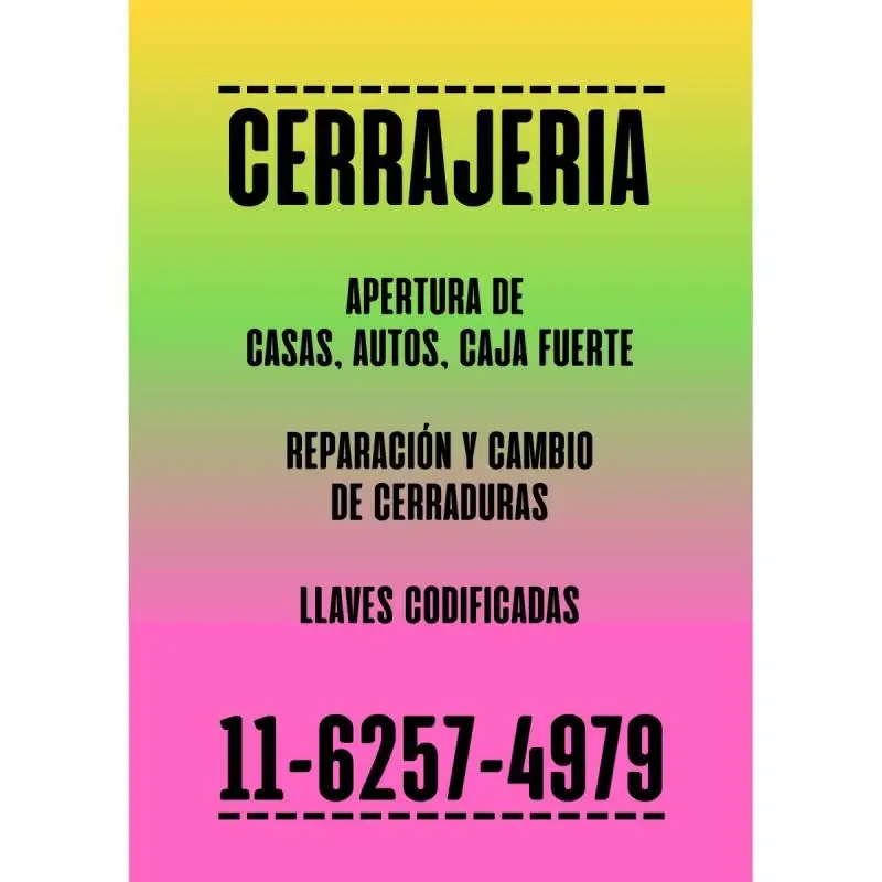 Servicio de Cerrajeria a Domicilio en Moron