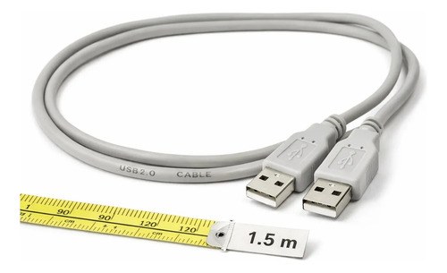 Cable Usb A A Usb A 1.5 M Datos Usb 2.0 Gris Carga No Probe Gris - 3