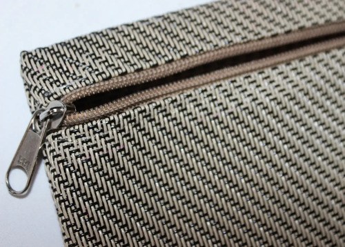 Cartuchera Tejida Se-mi Rígida Beige Liso - 3