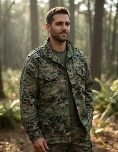 Chaqueta Parka Campera Militar Spf Camuflada T- Xl Doble Des Verde Musgo Xl Camuflado